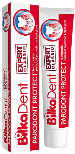 BilkaDent Expert Parodont Protect Zahnpasta, Zahnfleischentzündungs-Prophylaxe, Zahnfleischbluten, Starke Zähne, 1 x 75 ml