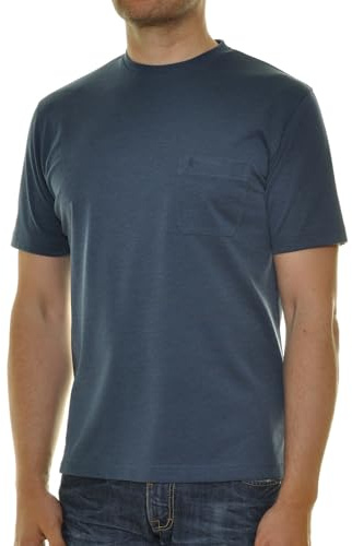 RAGMAN Herren Softknit T-Shirt Rundhals Azur-778, M