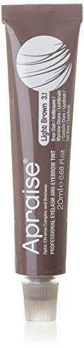 Apraise Eyelash and Eyebrow Tint Light Brown, Number 3.1