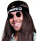 PARTY DISCOUNT Stirnband Peace, schwarz