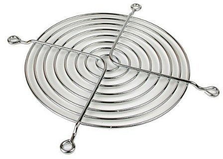 Neutraal computerventilatorrooster voor 120 mm, chroom