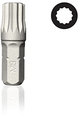 Projahn 1/4 Zoll Bit Länge 25 mm Vielzahn M8 3164