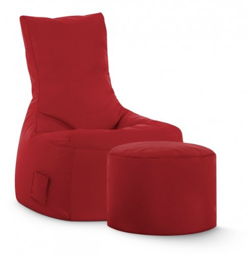 SITTING POINT only by MAGMA Sitzsack-Set Brava Swing + Hocker Tomate