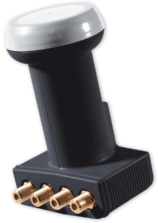 Schwaiger FLS995A 031 Universal-Quattro Switch LNB, 40mm, 0,2dB anthrazit