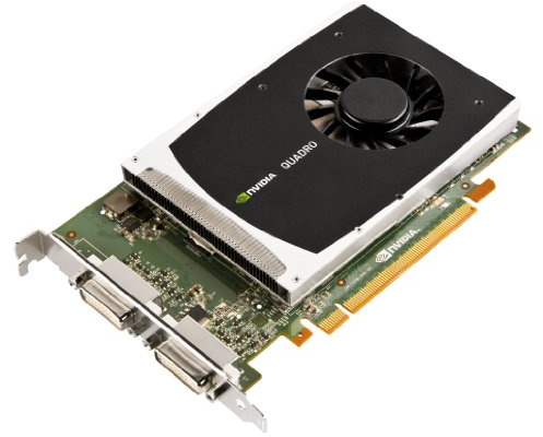 PNY NVIDIA Quadro 2000D 1GB GDDR5 PCI Express Gen 2 x16 Dual DVI-I DL OpenGL, DirectX, CUDA und OpenCL Profesional Graphics Board, VCQ2000D-PB