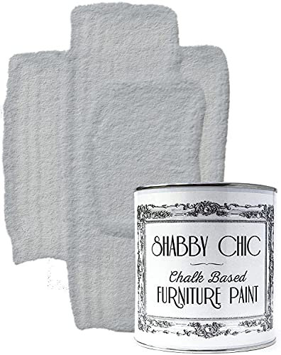 Shabby Chic Chalk Based Furniture Paint - Water Based Interior & Exterior Matte Finish Paint (Winter Grey) 1 litre