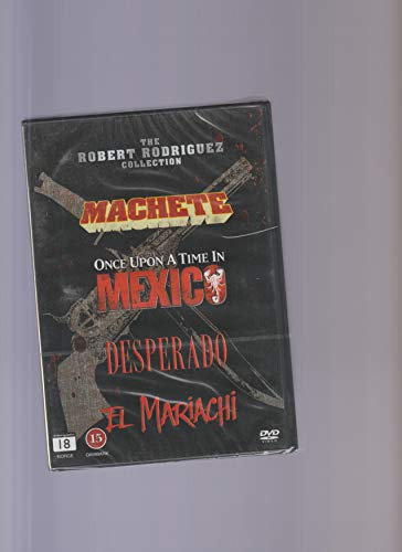 Robert Rodriguez Collection - 4-DVD Boxset ( Machete / Once Upon a Time in Mexico (Desperado 2) / Desperado / El Mariachi ) [ Schwedische Import ]