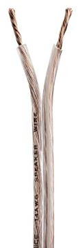 Monoprice Select Series 14 Gauge AWG Speaker Wire/Cable - 50ft Jacketed in Durable Plastic with A Color Coded Conductor for Home Theater, Car Audio and More Grey