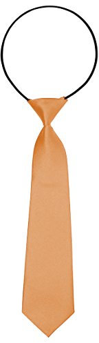 Oblique Unique® Kinder Krawatte mit flexiblem Gummiband Junge (Champagner)