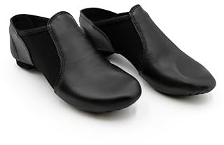 Capezio EJ2 E-Series Jazz sin Cordones para Mujer, Negro/Negro