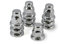All Ride Radschraubenkappen 33MM - 10er Set - für Radbolzen LKW - Chrom - Silber