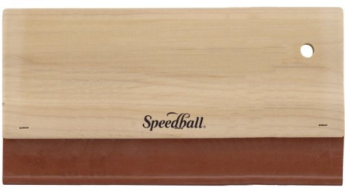 Speedball 10 Nitrile Graphic Squeegee Rubber, For Screen Lino Printing, Tool For Art & Craft Kit, Printing Ink, Classroom, Wiper, Scraper Handle Tool