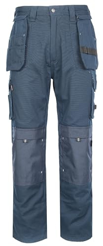 TuffStuff - Extreme Work Trousers - Durable Canvas with Cordura Trim, Knee Pad Pockets & Detachable Holster Pockets - Triple Stitched Seams, YKK Zip