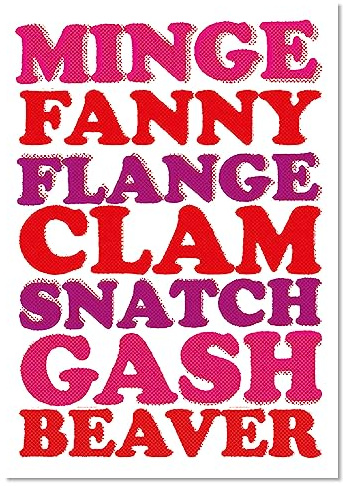 Dean Morris Cards Minge Fanny Flange... Postcard Funny