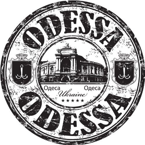Odessa City Ukraine Travel Stamp Hochwertigen Auto-Autoaufkleber 12 x 12 cm