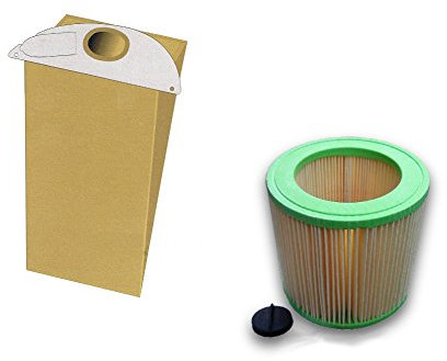 10 Staubsaugerbeutel + 1 Filter für Kärcher A 2101 A2101 Kallefornia K87 + Filter Kallefornia K715 + Verschlussschraube
