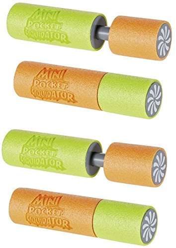 BUSDUGA 2522 Wasserspritze 4er Set aus Schaumstoff, 15cm und 6m Reichweite