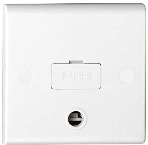 Deta S1362 Slimline 13amp Fused Spur Connection Unit (Unswitched) with Flex Outlet