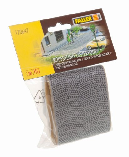 FALLER 170647 - HO-Kopfsteinpflasterfolie, 100 x 70 mm