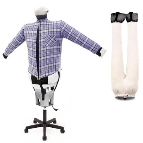 EOLO RepaSSecheur Repasse Sèche Automatiquement Chemises Pantalons Rafraîchit Vêtements Repassage Vertical Professionnel Base à 5 Roues avec Hauteur Ajustable Garantie 5 Ans SA06 SP Efficacité A+++