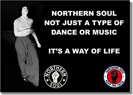 Northern Soul Motivational inspirierendes Schild, Poster Nicht nur ein Tanz.