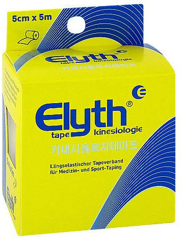 KINESIOLOGIE Tape Elyth 5 cmx5 m gelb 1 St