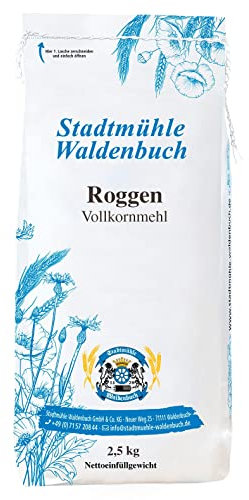 Stadtmühle Waldenbuch Roggen Vollkornmehl, 2,5 kg
