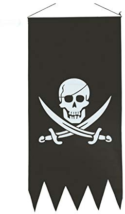 DEGUISE TOI - Drapeau pirate tête de mort - Drapeau