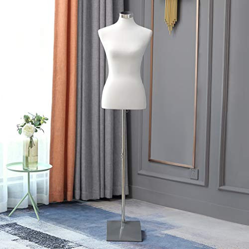 Loywe Schneiderpuppe Schaufensterpuppe Damenbüste Schneiderbüste kleiderpuppe Büste Torso Gr.36/38 (Damenbüste Weiß)