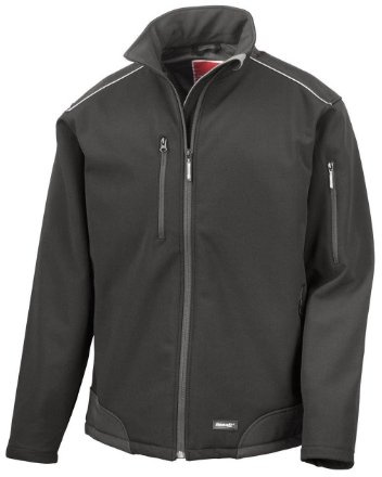 Ergebnis r124 a Ripstop Softshell Workwear Jacke Medium schwarz/schwarz