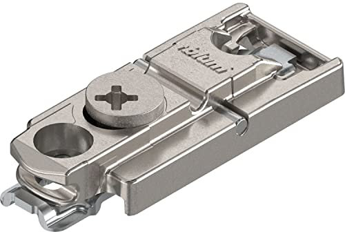 Blum Clip Mounting Plate, 0mm, Silver, Zinc, HA: Cam 175H5400