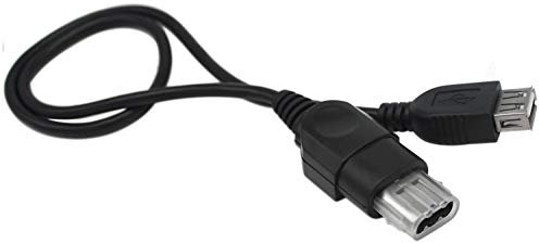 OSTENT PC Female USB to Xbox Converter Adapter Cable Cord Compatible for Microsoft Old Generation Xbox Console