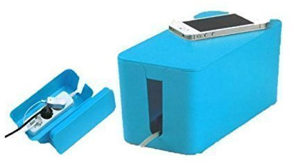 Sicherer Kabelkasten/Kabelbox zur Kabelaufbewahrung und -verwaltung - blau von Conny Clever®