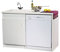 Meuble lave-vaisselle 118,5x57x82 cm avec jambage, 1 porte, profondeur 60 cm, blanc Réf 200154