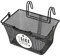 Basil Kinder Fahrradkorb Tivoli, Black, 26 x 24 x 17 cm