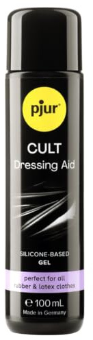 pjur CULT Dressing Aid - Latex Anziehhilfe für ein besonders angenehmes Tragegefühl auf der Haut - auch für Gummi (100ml)