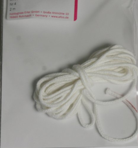 EFCO Kerzendocht/Runddocht 2 M. Weiß, Baumwolle, 2 M, Kerzendocht, Candle Wick