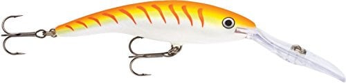 Rapala - Deep Tail Dancer Angelköder - Angelzubehör aus Balsaholz - Stabile Tauchschaufel - Süßwasser Spinnköder - Lauftiefe 9m - Fischköder 11cm, 22g - Hergestellt in Estland - Green Tiger UV