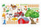 nikima - 020 Wandtattoo Bauernhof niedliche Tiere Traktor Farm Kuh - in 6 Größen - (Größe: 1000 x 560 mm)