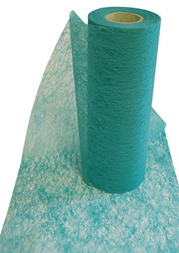 Dekovlies Tischband Tischvlies Tischläufer Dekostoff Hochzeit Tischdeko türkis 23cm x 25m