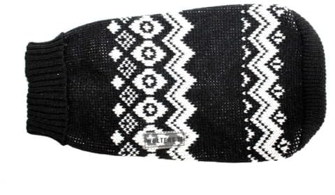 Wolters | Norweger Pulli für Mops & Co. schwarz/weiß | 45 cm