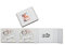 Elegantdisk Leder DVD/USB-Case cm mit Bildfenster. USB Tasche mit DVD Slot. Album für USB, DVD und Foto (Weiss, USB+2CD)