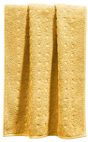 Möve Handtuch Quadretti Walk-Frottier gelb Größe 50x100 cm