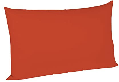 Fleuresse Colours Kissenbezug, Mako Satin, Chili, 24.6 x 16.8 x 0.4 cm