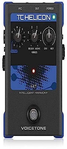 TC Helicon VOICETONE H1 Single-Button Stompbox für realistische gitarrengesteuerte Stimmharmonie