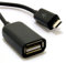 kenable OTG USB On The Go Host HQ Adapter Cable USB A Female to Micro B Black