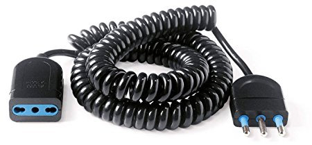 PROLUNGA A SPIRALE NERA 3MT 16A