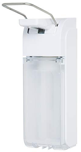 Universal Armhebelspender für 500 ml oder 1000 ml Euroflaschen weiß, Ausführung:Ausführung 2