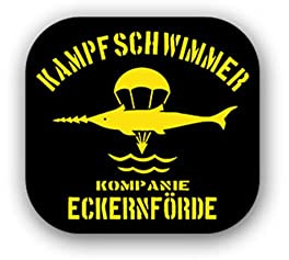 Aufkleber/Sticker Kampfschwimmer Kompanie Eckernförde Marine maritim 8x7cm A2010