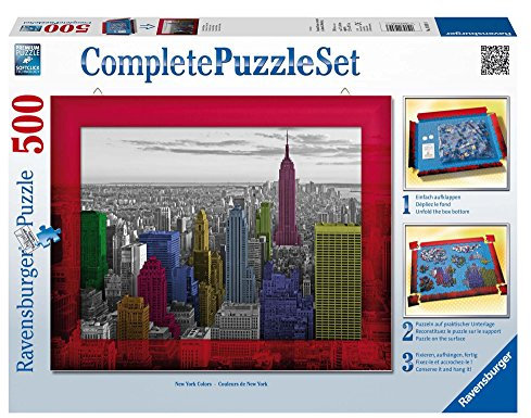 Ravensburger 14894 - New York Colours - 500 Teile Complete Puzzle Set